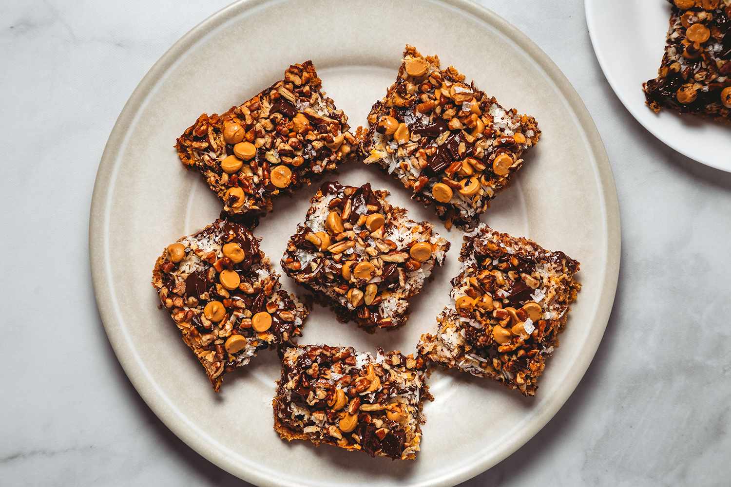 Magic Cookie Bars on a plate 