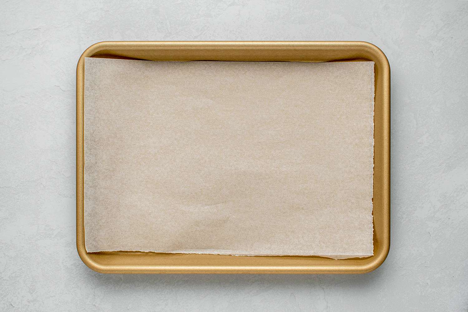 baking sheet lined with parchment paper