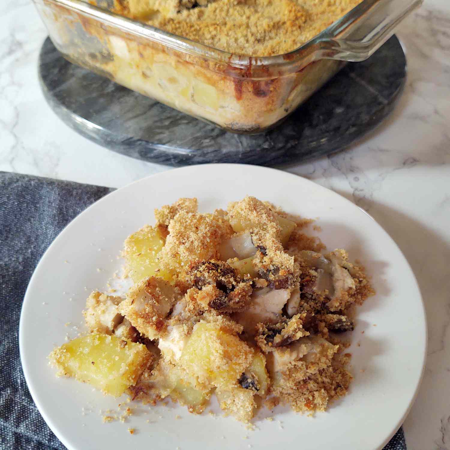 Easy leftover chicken and potato casserole tester image