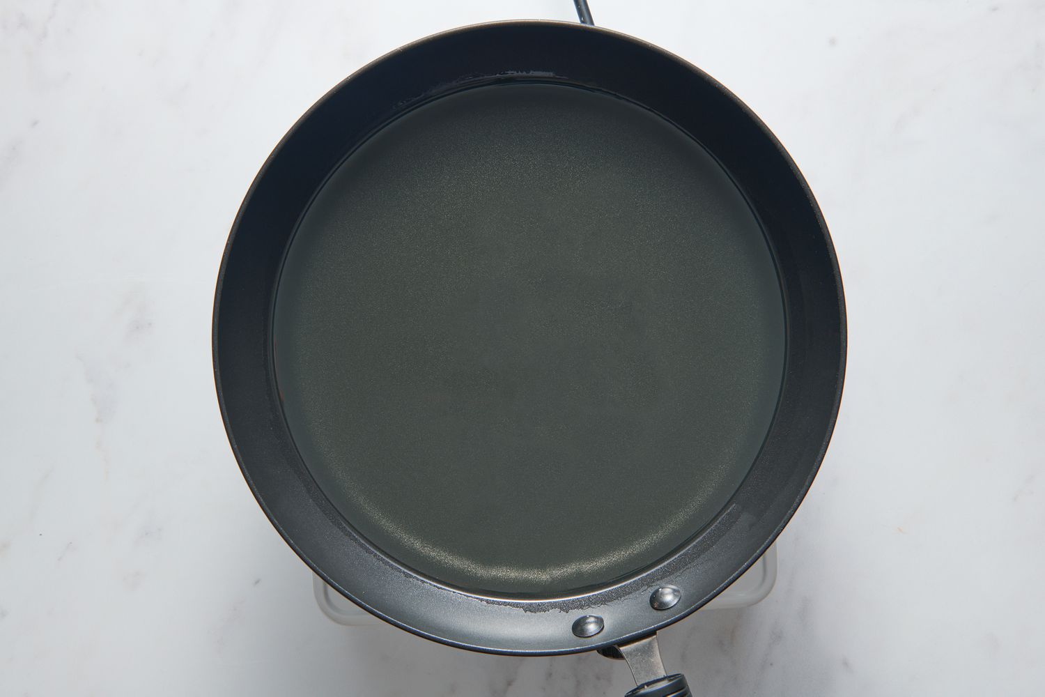 A large pan with oil