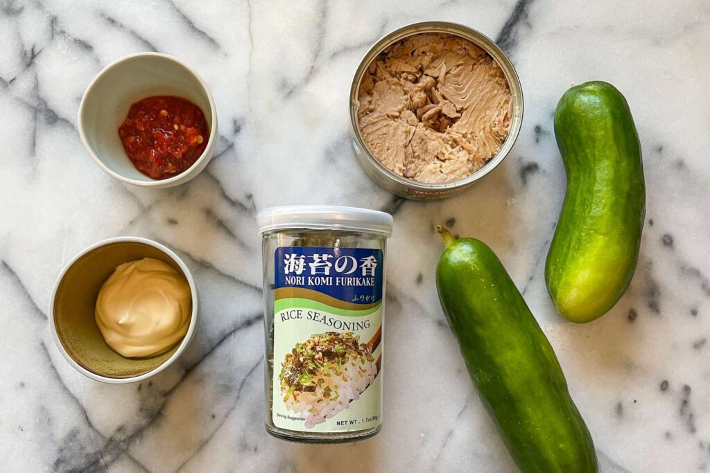 These 5-Ingredient Spicy Tuna Cucumbers Are Genius