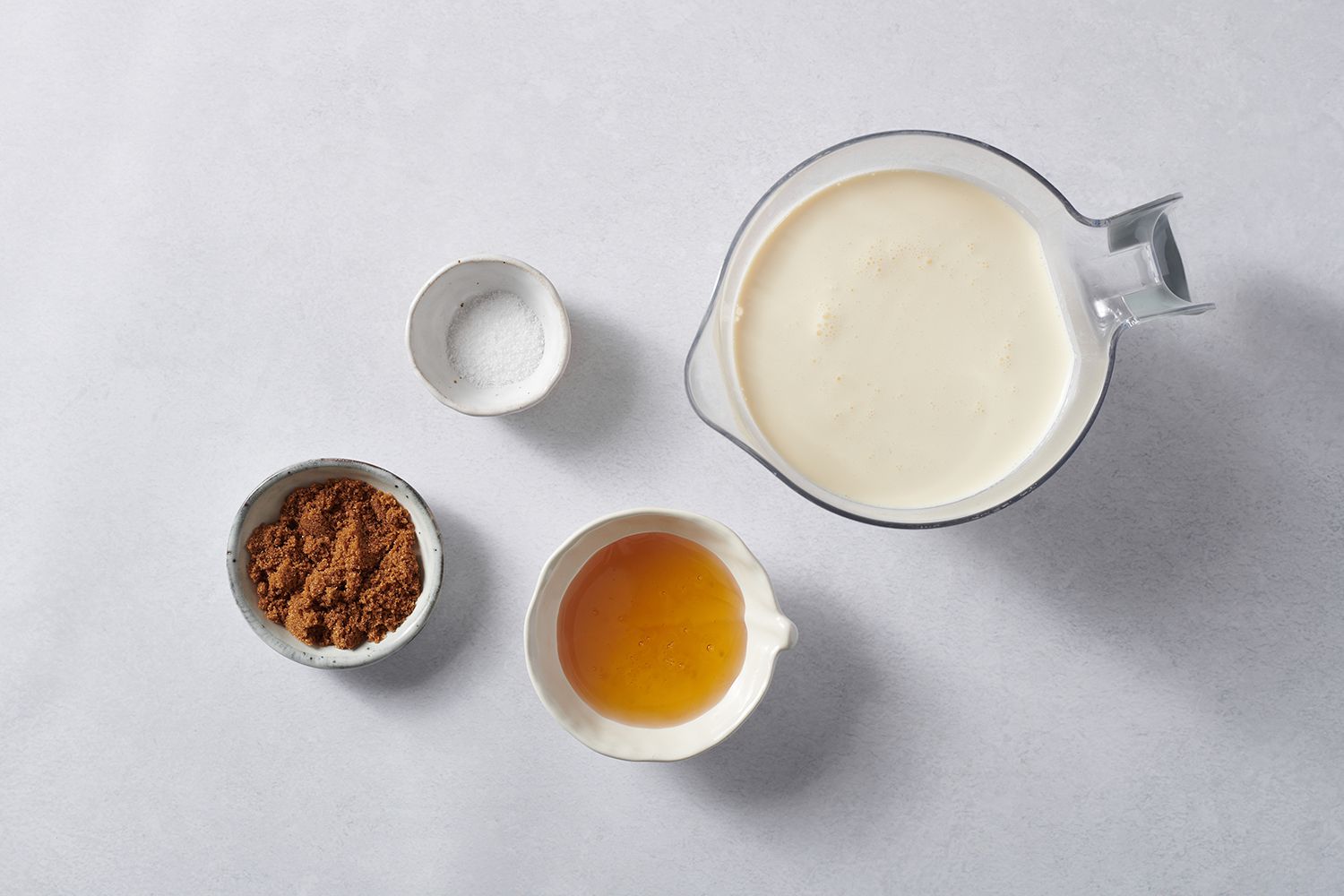 ingredients to make honey whipped cream