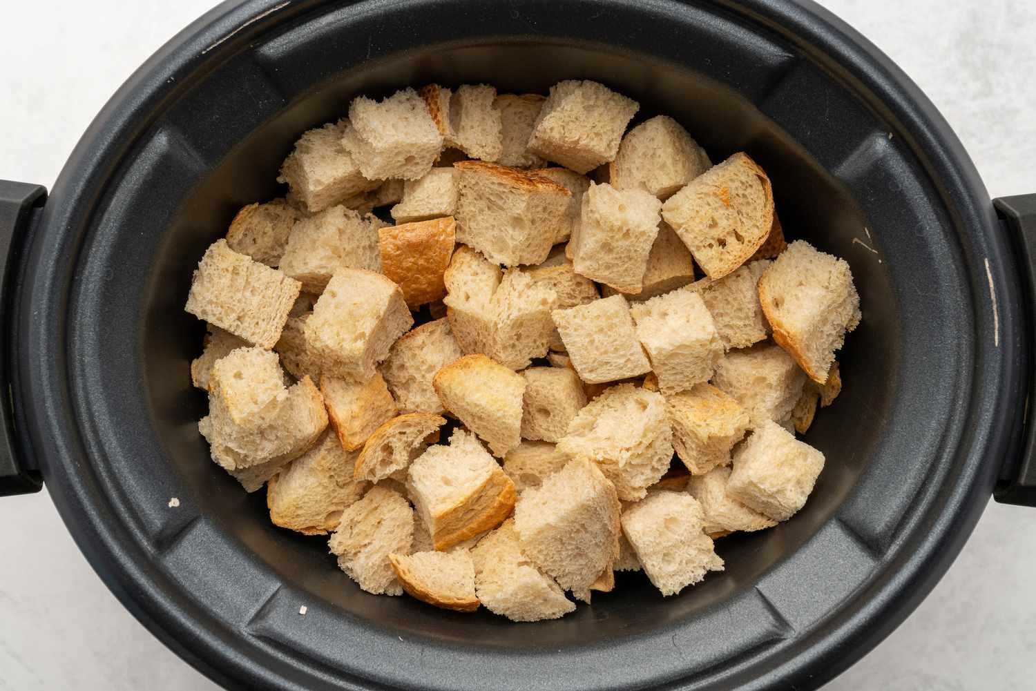 Cubed bread for crock pot French toast
