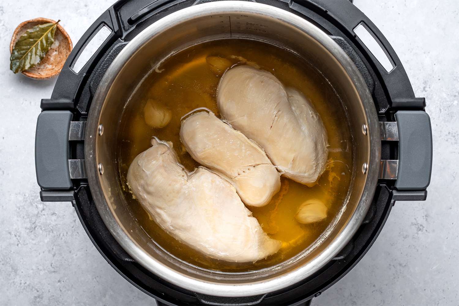 Cooked chicken in an Instant pot