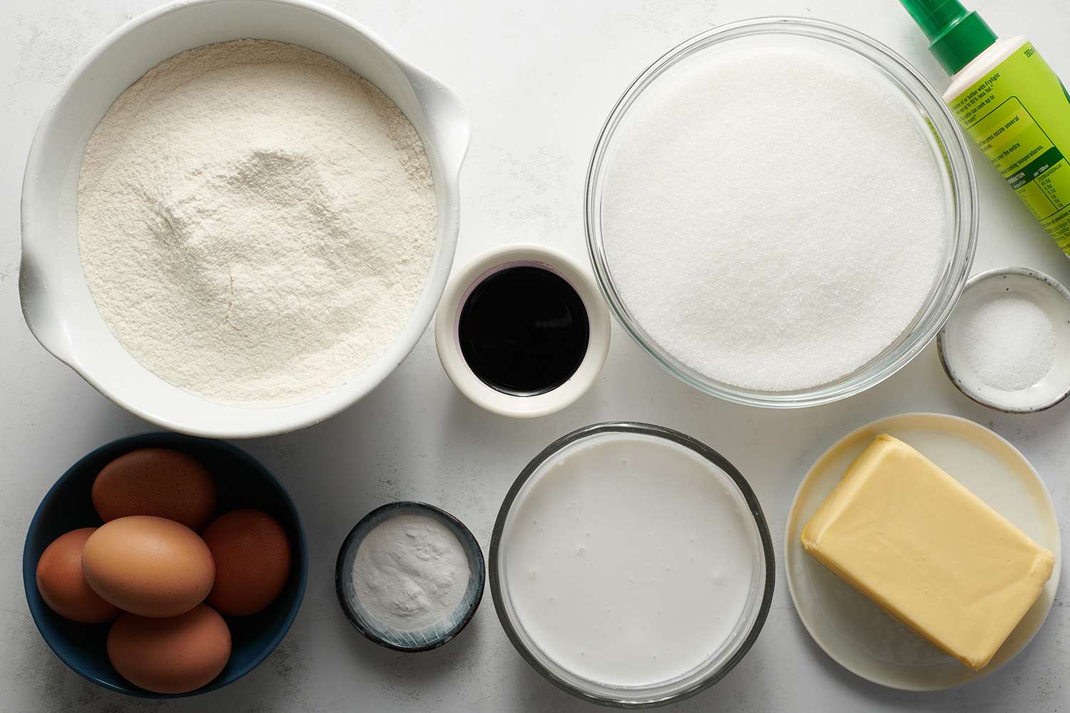 ingredients to make ube cake