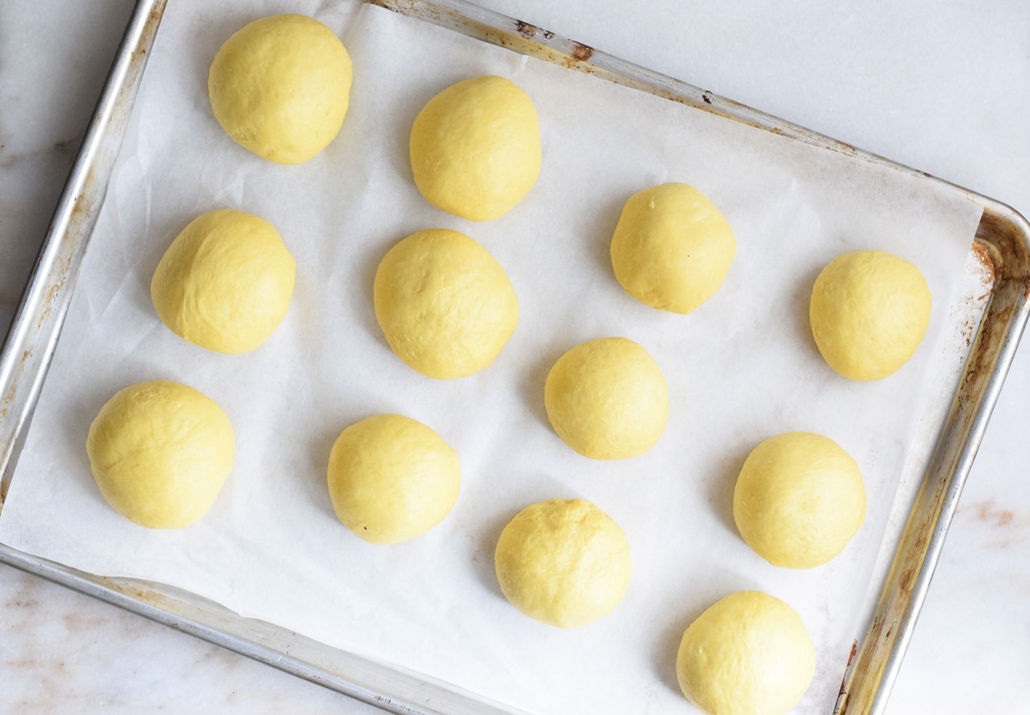 sourdough challah dough balls