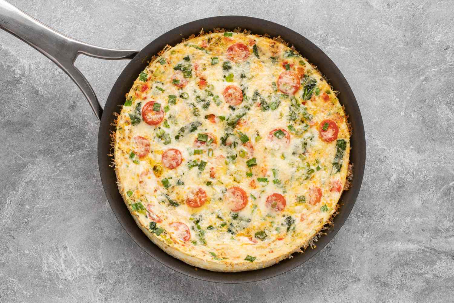 baked egg white frittata with parmesan cheese