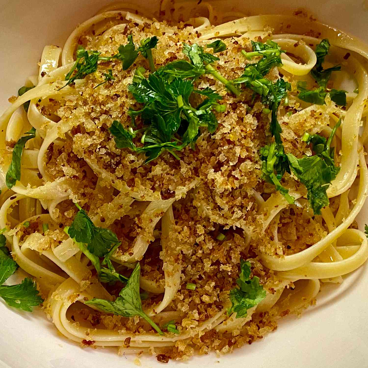 Pasta with Anchovies and Breadcrumbs Recipe/Tester Image