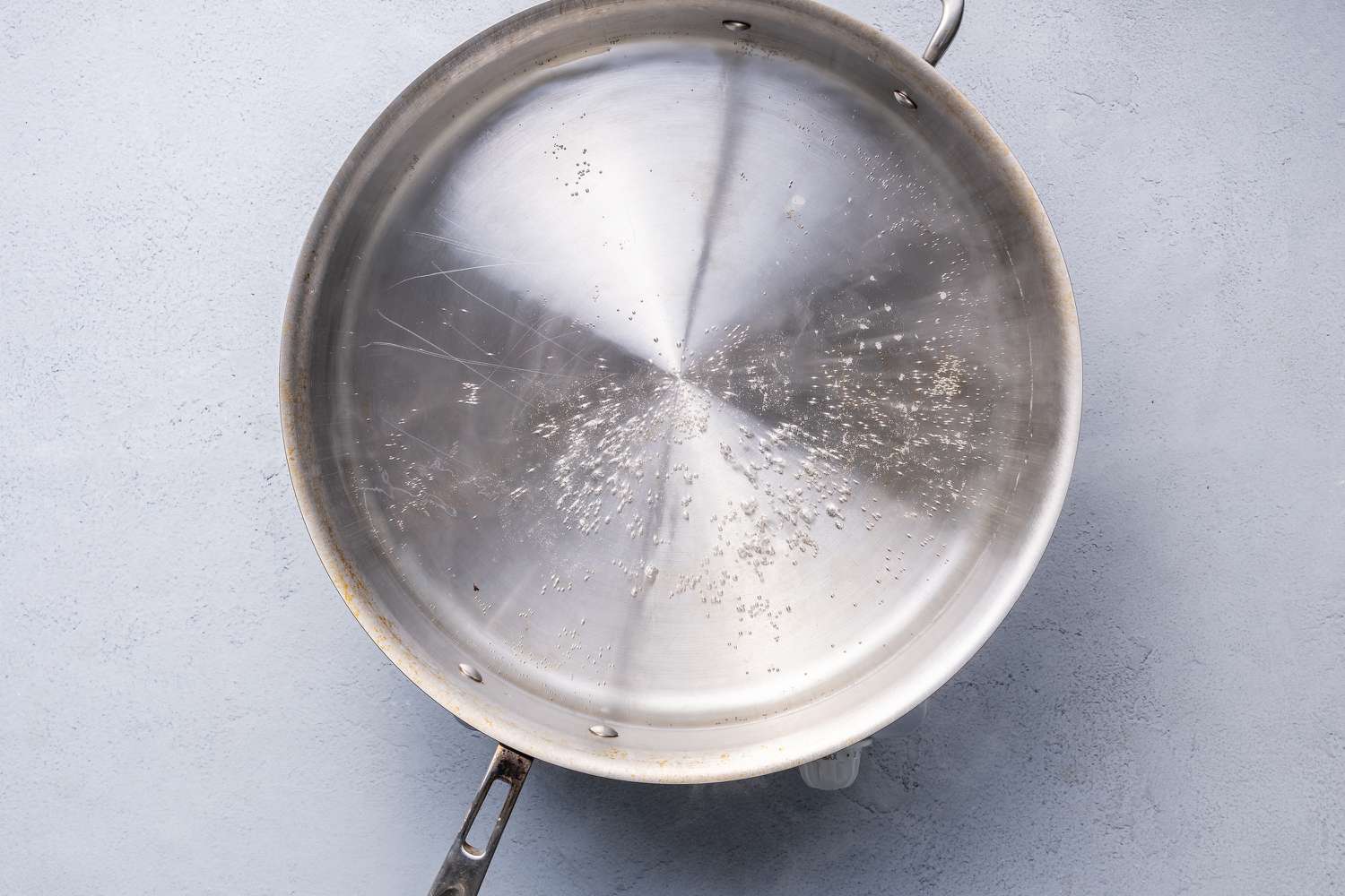 A large pan of boiling water