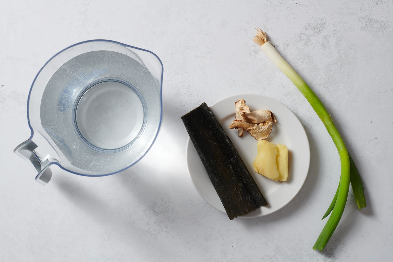 dashi ingredients gathered