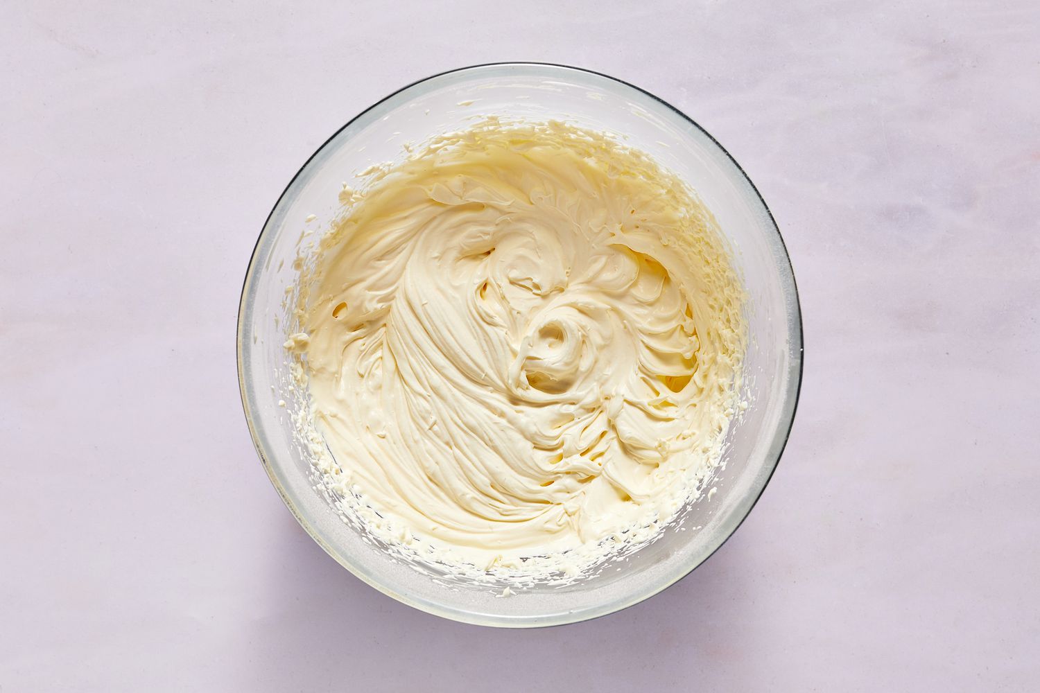 cream whipped in bowl