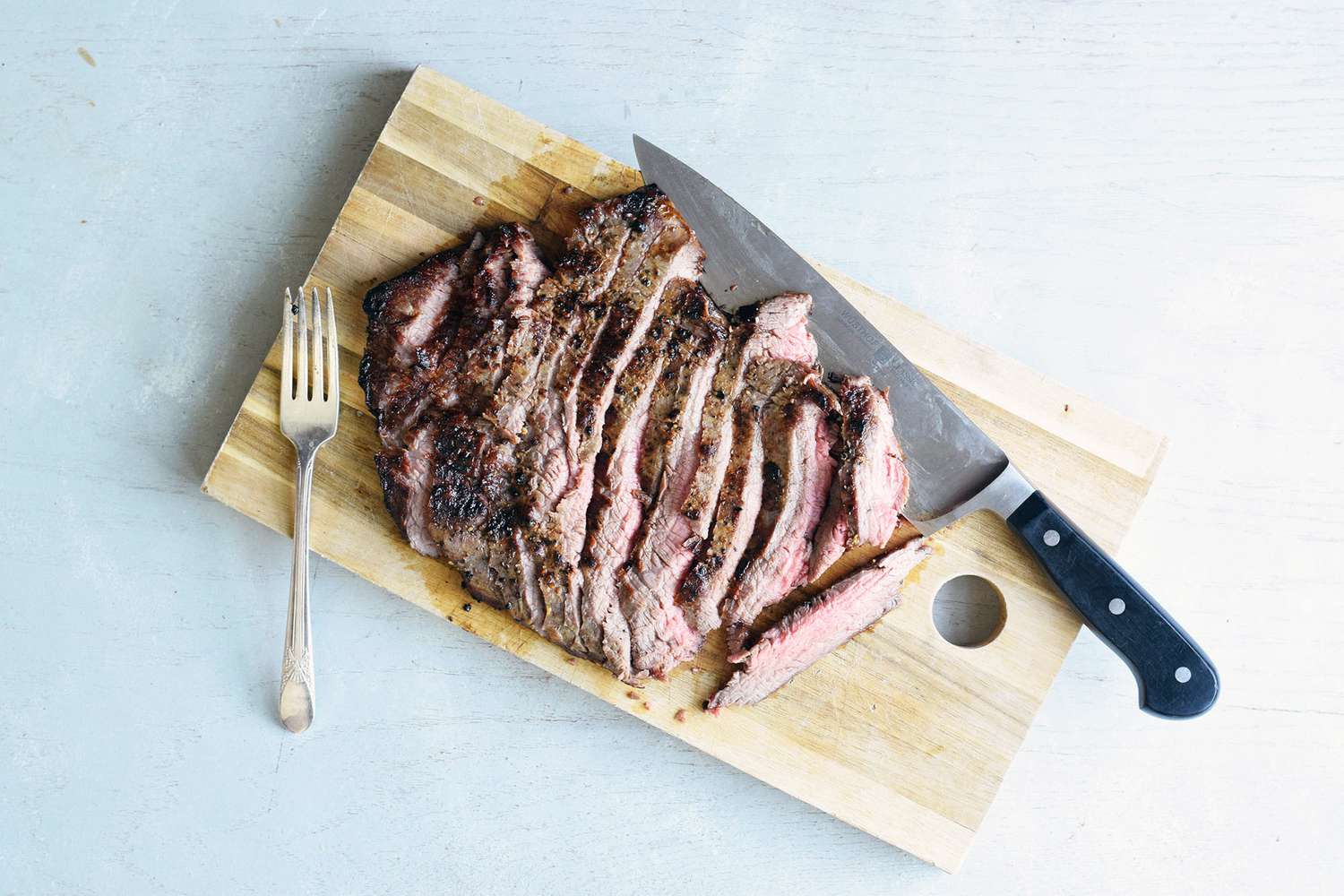 flank steak sliced against the grain 