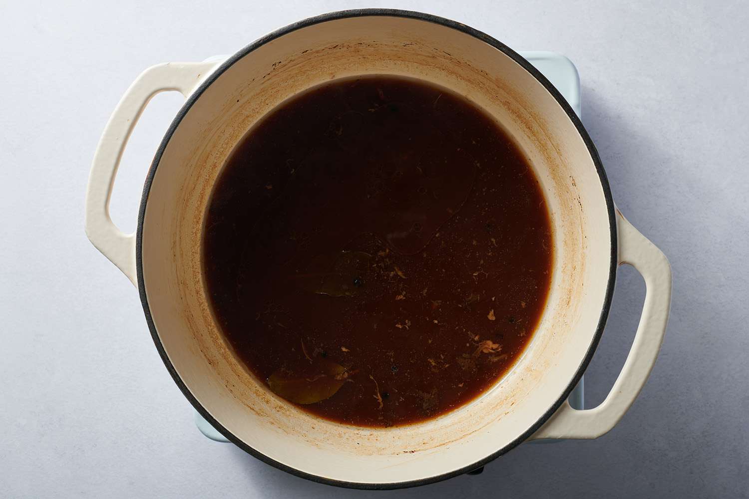 broth in a stock pot