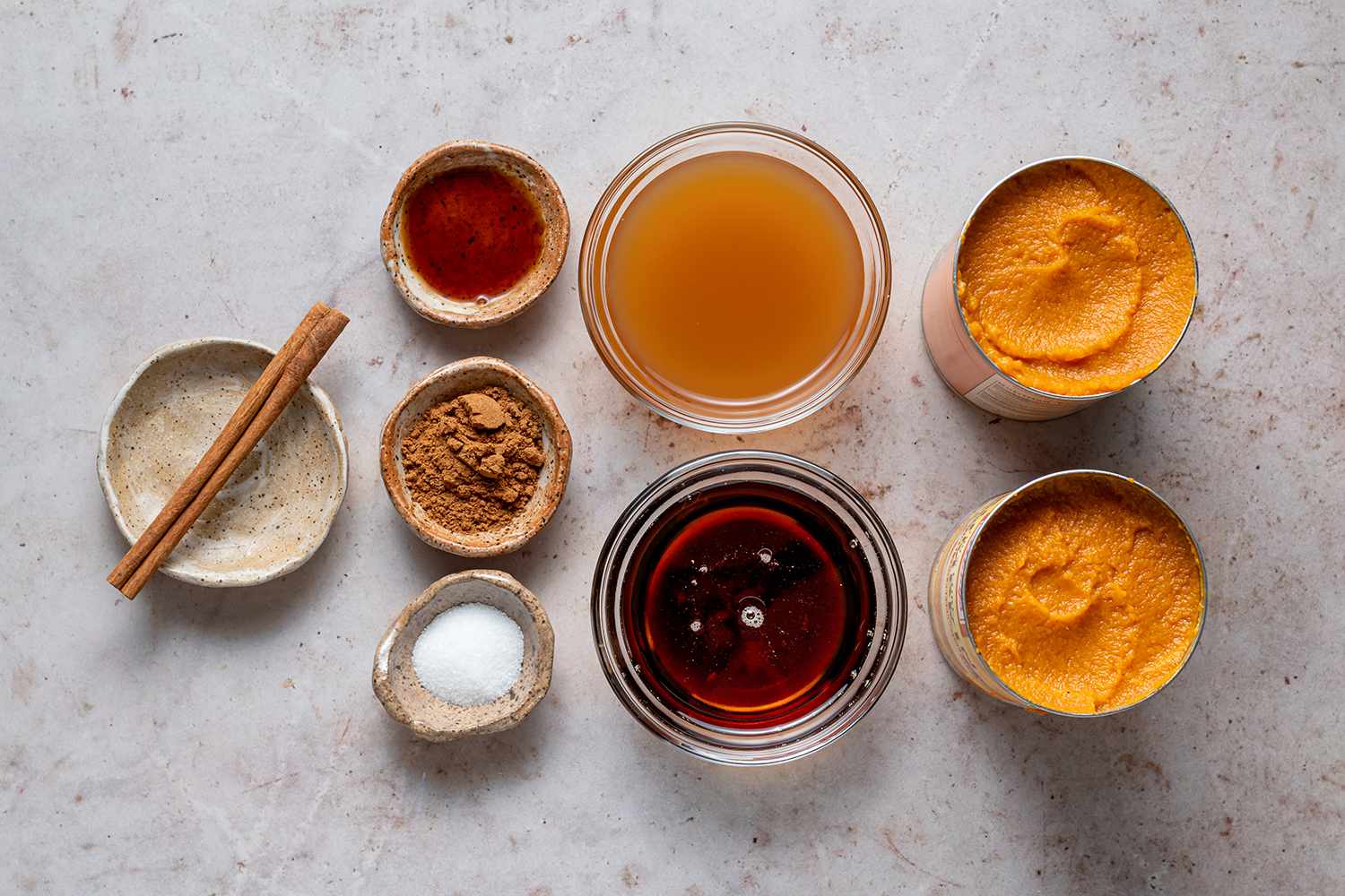 Pumpkin Butter ingredients in bowls 