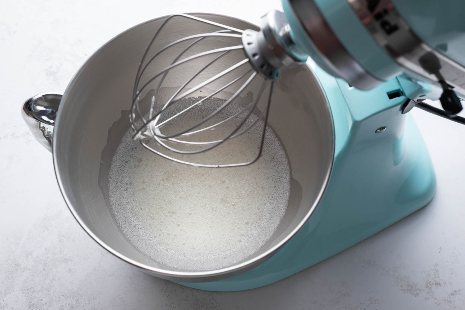 egg whites in stand mixer