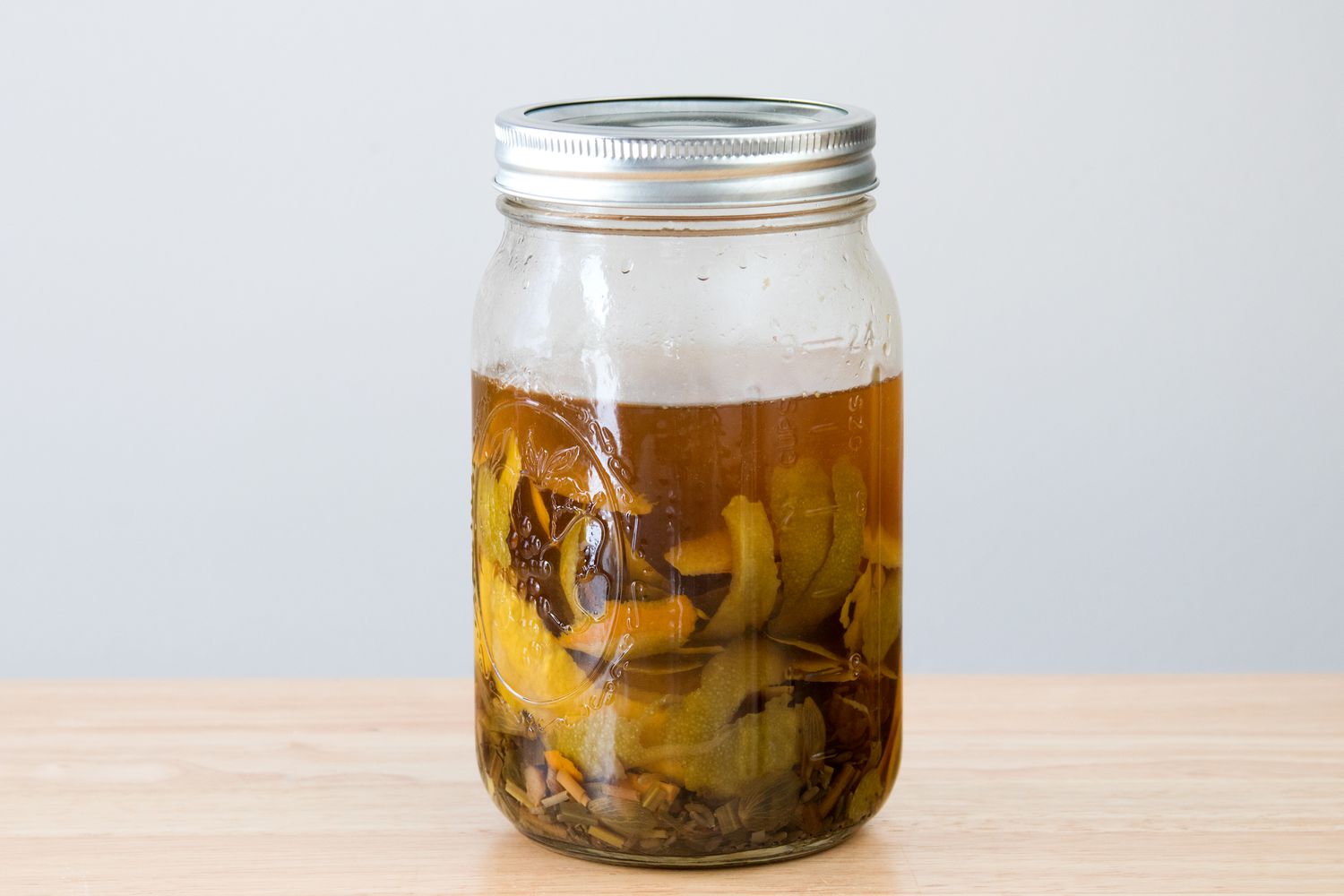 Infusing Homemade Quinine-Free Tonic Syrup