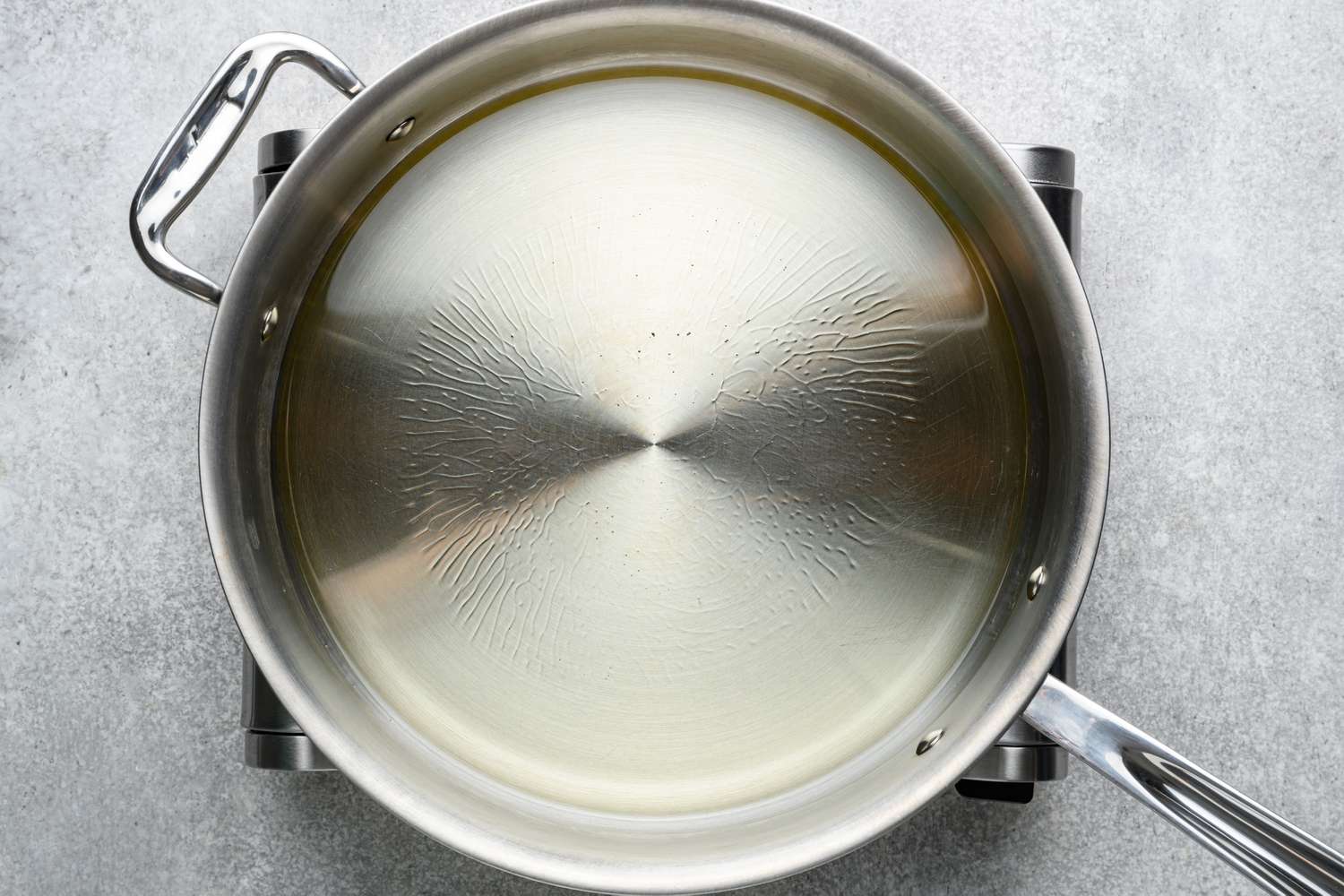 A pan with hot oil