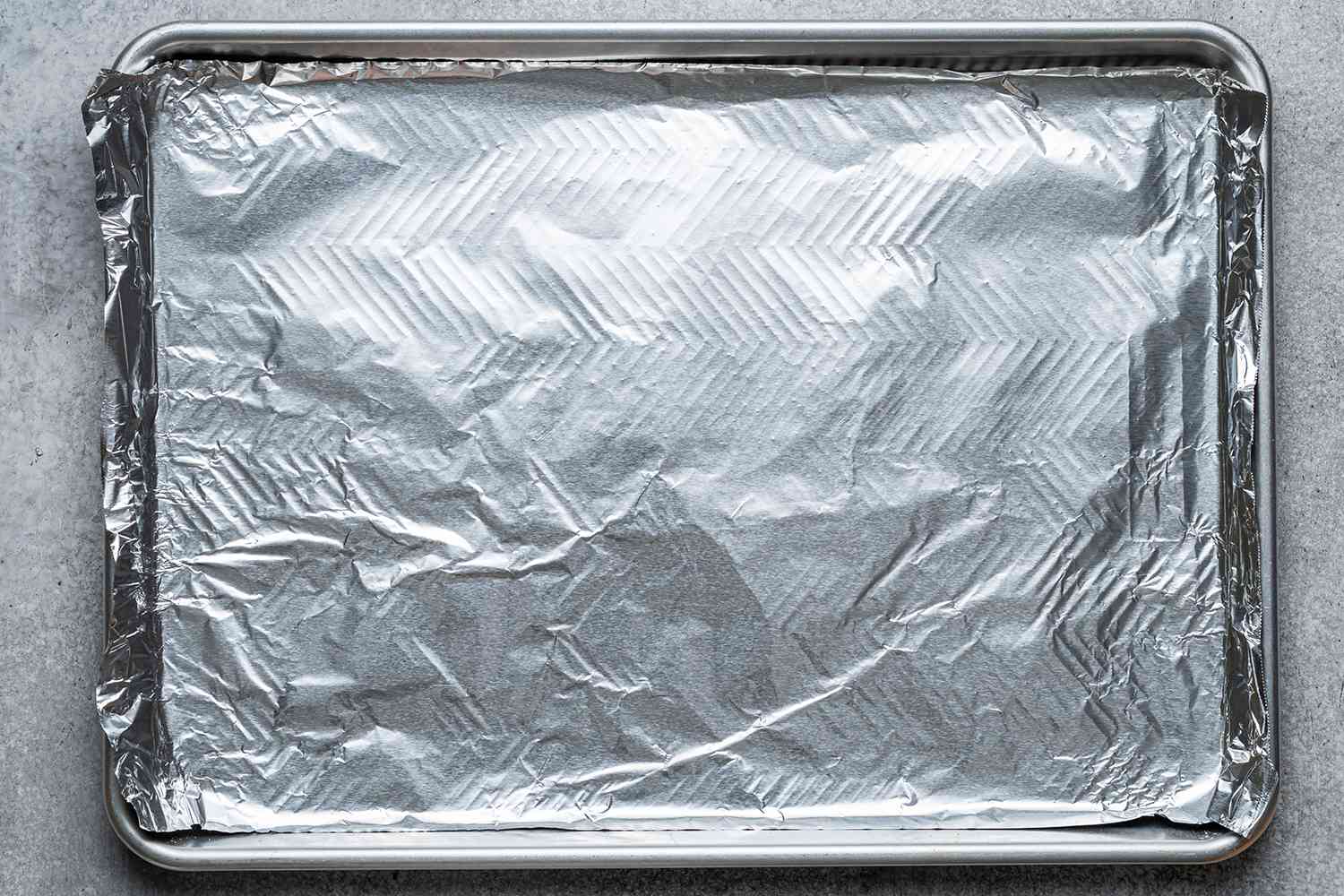 foiled lined baking sheet