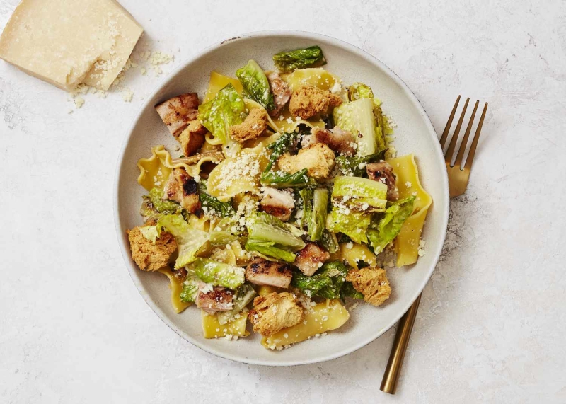 Grilled Chicken Caesar Pasta Salad