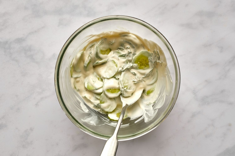 Mizeria (Polish Cucumbers in Sour Cream)