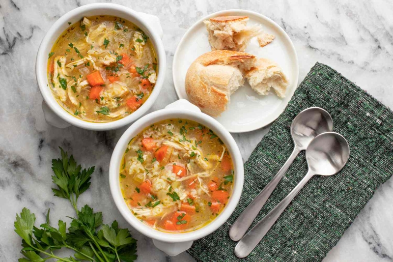 Instant Pot Chicken and Rice Soup Recipe