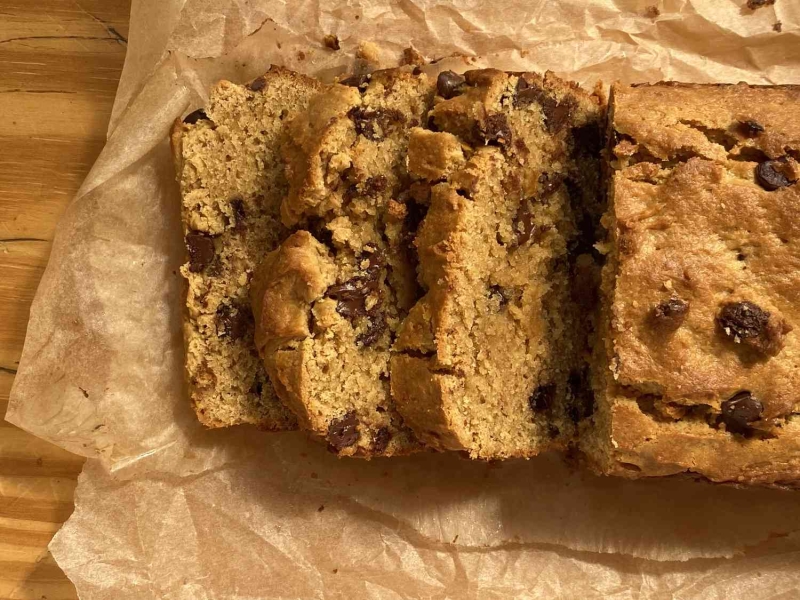 Chocolate Chip Peanut Butter Bread