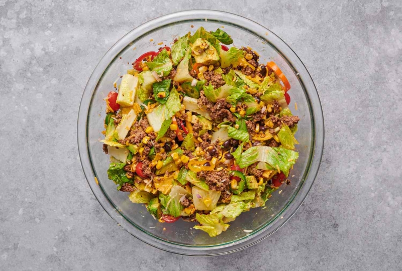 Easy Taco Salad With Ground Beef