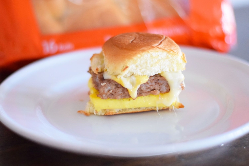 Sausage Egg and Cheese Breakfast Sliders