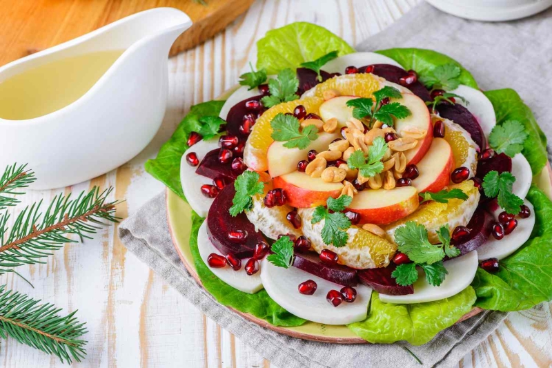 Mexican Christmas Eve Fruit Salad (Ensalada de Nochebuena)