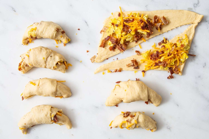 Bacon, Egg, and Cheese Crescent Rolls