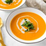 Gluten-Free Creamy Vegan Carrot Soup With Coconut