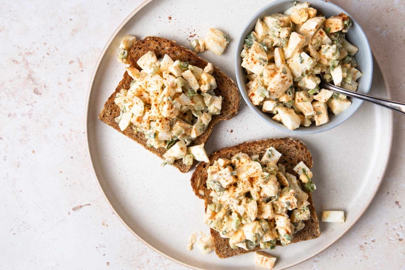 Creamy Egg Salad (Without Mayo)